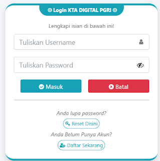 Register PGRI Sandai - Persatuan Guru Republik Indonesia Cabang Sandai